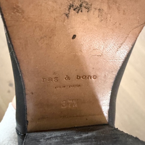 Rag & Bone Black Leather Ankle Booties - Picture 7 of 7